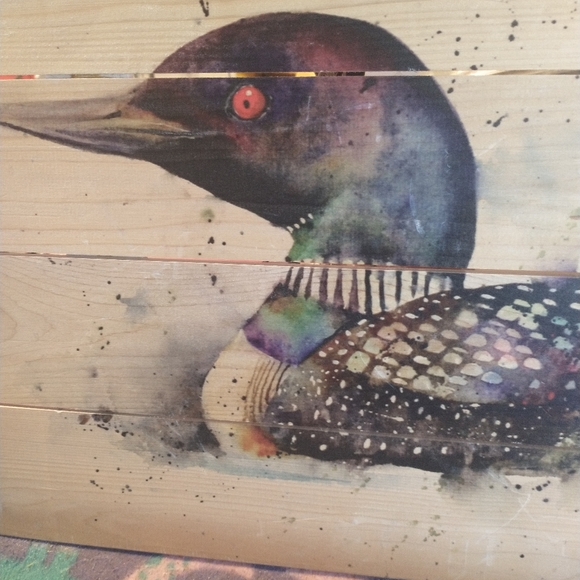 UNIQUE AND PHENOMENAL WILE E WOOD "" THE LOON" WOOD ART - Picture 3 of 9